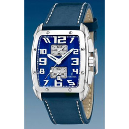 Horlogeband Festina F16259/3 Leder Blauw