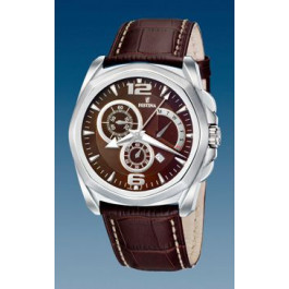 Horlogeband Festina F16354-2 Croco leder Donkerbruin 24mm