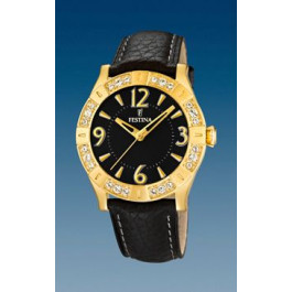 Horlogeband Festina F16580-4 Leder Zwart 20mm