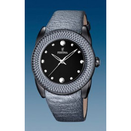 Horlogeband Festina F16591-D Leder Grijs 24mm