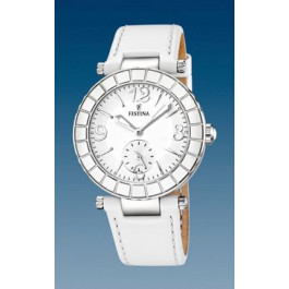 Horlogeband Festina F16619-1 Leder Wit 11mm