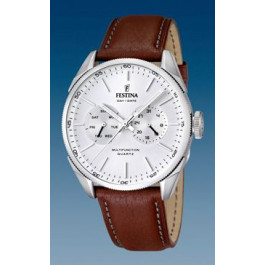 Horlogeband Festina F16629-1 Leder Bruin 22mm