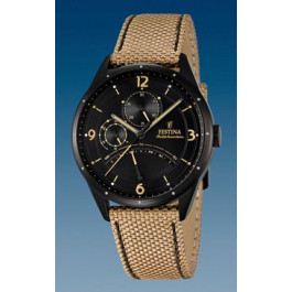 Horlogeband Festina F16849-1 Leder/Textiel Beige 20mm