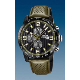 Horlogeband Festina F20339-2 Leder Olijfgroen 23mm