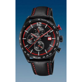 Horlogeband Festina F20344-5 Leder Zwart 22mm
