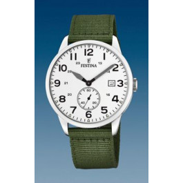 Horlogeband Festina F20347-1 Nylon/perlon Groen