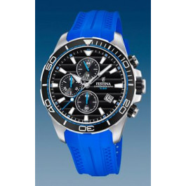 Horlogeband Festina F20370-5 Silicoon Blauw 23mm
