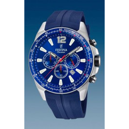 Horlogeband Festina F20376-1 Silicoon Blauw 25mm