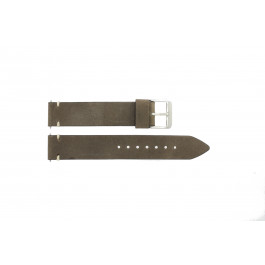 Horlogeband Universeel F411 Leder Bruin 18mm