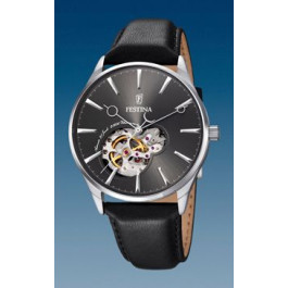 Horlogeband Festina F6846-2 Leder Zwart 22mm