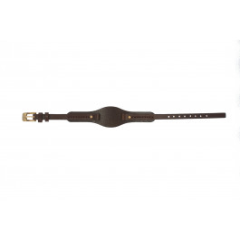 Horlogeband Fossil JR9760 Onderliggend Leder Donkerbruin 6mm