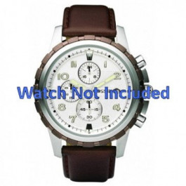 Horlogeband Fossil FS4543 Leder Bruin 22mm