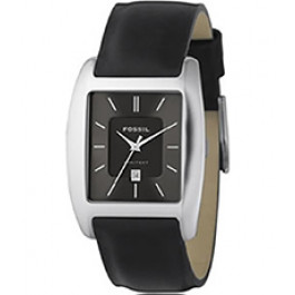 Horlogeband Fossil FS3042 Leder Zwart 22mm