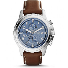 Horlogeband Fossil FS5022 Leder Bruin 22mm