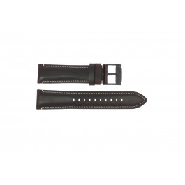 Horlogeband Fossil FS5088 Leder Donkerbruin 22mm