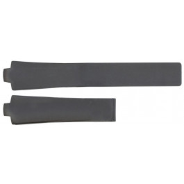 Horlogeband Tag Heuer FT6000 Rubber Zwart 9mm