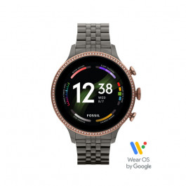 Horlogeband Smartwatch Fossil FTW6078 Staal Grijs 18mm