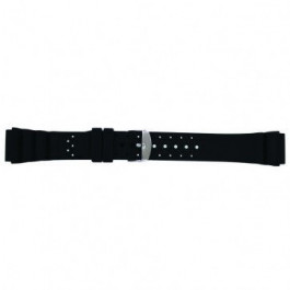 Horlogeband Universeel SL100 Silicoon Zwart 24mm