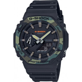 Horlogeband Casio GA-2100SU-1A Kunststof/Plastic Zwart