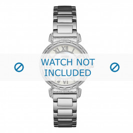 Guess horlogeband W0831L1 South Hampton Staal Zilver 16mm