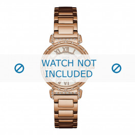 Guess horlogeband W0831L2 South Hampton Staal Rosé 16mm