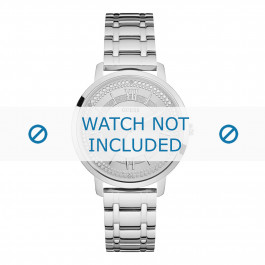 Guess horlogeband W0933L1 Montauk Staal Zilver 18mm
