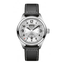 Horlogeband Hamilton H001.70.505.753.01 Leder Zwart 20mm