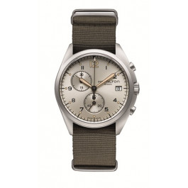 Horlogeband Hamilton H76552955 / H694765110 Textiel Taupe 22mm