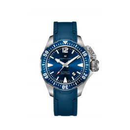 Horlogeband Hamilton H77705345 / H600776137 Rubber Blauw 20mm
