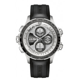 Horlogeband Hamilton H0017772635101 / H600777107 Rubber Zwart 22mm