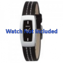 Horlogeband DKNY NY3296 Leder Zwart 15mm