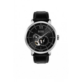 Horlogeband Hugo Boss HB-308-1-14-3002 / HB659302800 Leder Zwart 22mm