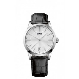 Horlogeband Hugo Boss HB-241-1-14-2758 / HB1513130 / HB1513129 Leder Zwart 22mm
