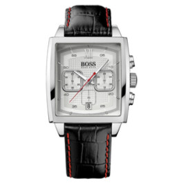 Horlogeband Hugo Boss HB-87-1-14-2418 / HB659302198 Leder Zwart