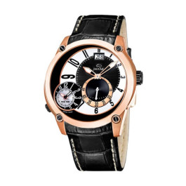 Horlogeband Jaguar J631-2 / J631-3 Leder Zwart 24mm