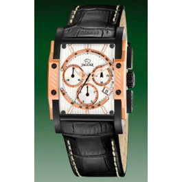 Horlogeband Jaguar J643-3 Leder Zwart 26mm