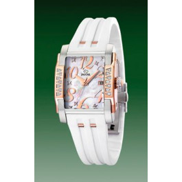 Horlogeband Jaguar J648-1 Rubber Wit 18mm