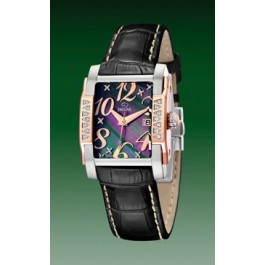 Horlogeband Jaguar J648-4 Leder Zwart