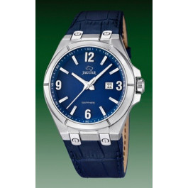 Horlogeband Jaguar J666-2 Leder Blauw 28mm