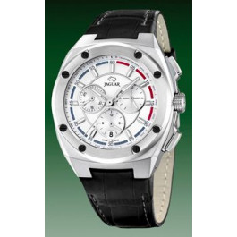 Horlogeband Jaguar J806-1 / J806-2 / J806-3 / J806-4 Leder Zwart 16mm