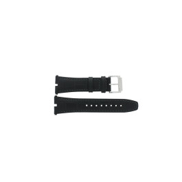 Horlogeband Jaguar J857-1 / J857-4 / J857-5 / J857-7 Leder Zwart 3mm