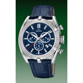 Horlogeband Jaguar J857-2 Leder Blauw 3mm