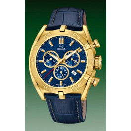 Horlogeband Jaguar J858-2 Leder Blauw 3mm