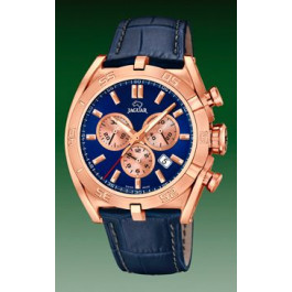 Horlogeband Jaguar J859-2 Leder Blauw 27mm