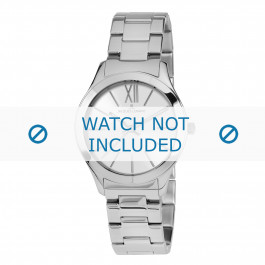 Jacques Lemans horlogeband 1-1840F Staal Zilver