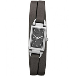 Horlogeband Fossil JR1371 Onderliggend Leder Grijs 8mm