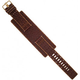 Horlogeband Fossil JR9040 Onderliggend Leder Bruin 22mm