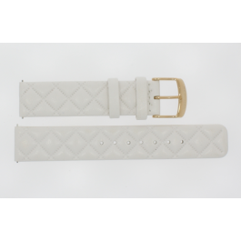 Horlogeband Smartwatch Festina F50002/1 / BC10977 Leder Wit 18mm