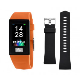 Horlogeband Smartwatch Calypso K8500-3 Kunststof/Plastic Zwart 13mm