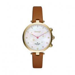 Horlogeband Smartwatch Kate Spade New York KST23203 Leder Bruin 12mm